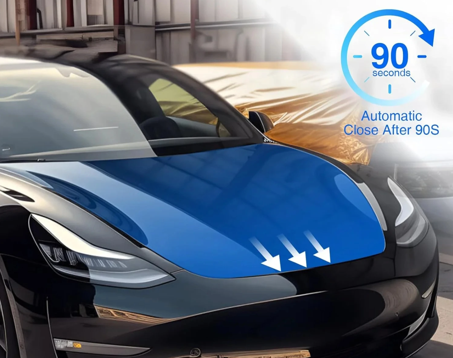 image (3) قفل كهربائي للإغلاق الناعم للصندوق الأمامي لسيارات تسلا موديل Y، وموديل 3، وموديل X، وموديل S - الصورة 2